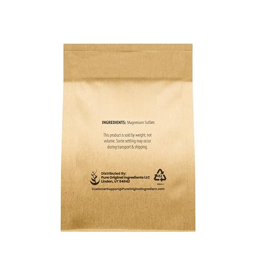 Epsom Salt 1 Lb - Pure Magnesium Sulfate for Bath & Skin Care
