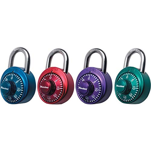 Master Lock 1530DCM Locker Lock Combination Padlock, 1 Pack, Colors may vary