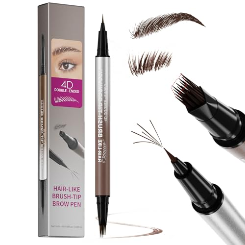 4D Microblading Dual-Ended Eyebrow Pen - Ultra-Fine & Angled Tips