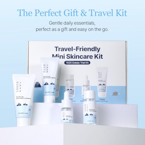 ROUND LAB Dokdo 1025 Hydrating 4-Step Skincare Mini Kit