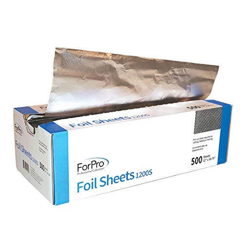 ForPro Embossed Aluminum Foil Sheets 500-Count Pop-Up Dispenser