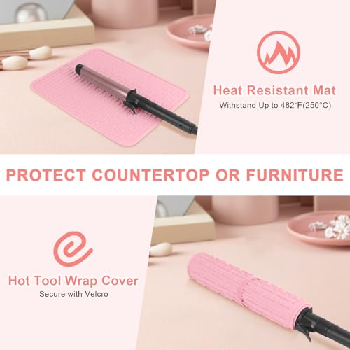 Heat Resistant Silicone Mat for Hair Tools 14.2" x 11"