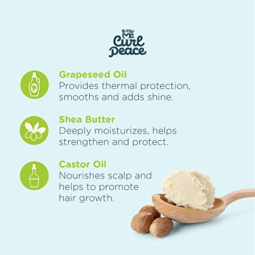 Just For Me Curl Peace Nourishing Hair & Scalp Butter - Hydrates & Soothes, Contains Grapeseed Oil, Shea Butter, Castor Oil, Prevents Breakage, Increases Softness, No Animal Testing, 4 oz