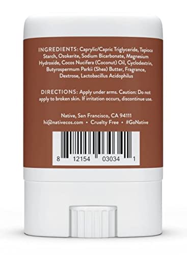 Native Coconut & Vanilla Mini Deodorant - Travel Size, Natural & Aluminum-Free