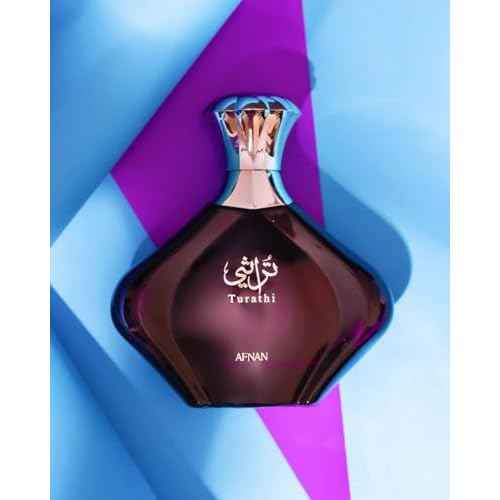 Afnan Turathi Purple Eau de Parfum for Women, 3.0 Fl. Oz