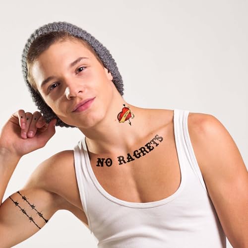White Trash Temporary Tattoos for Halloween Costume