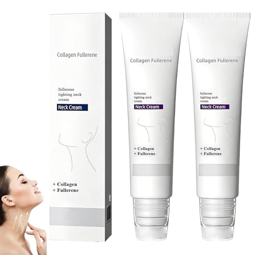 Collagen Neck Cream with Roller - Firming & Lifting Moisturizer (2Pcs)