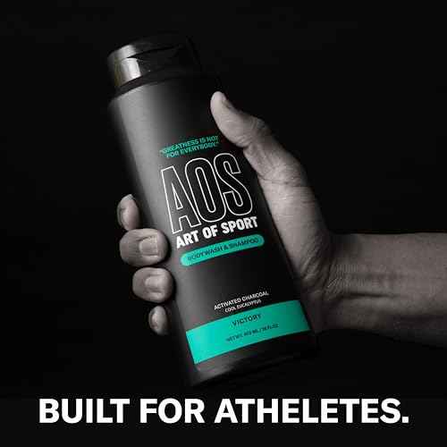Art of Sport Men¡¯s 2-in-1 Body Wash and Shampoo with Charcoal Activated, Eucalyptus Fragrance, Made for Athletes, Victory Scent, 16 fl oz (Pack of 2)