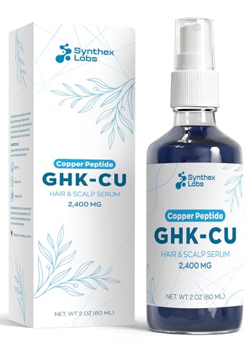 GHK-Cu Copper Peptide Hair Serum – 2400mg Water-Based Formula
