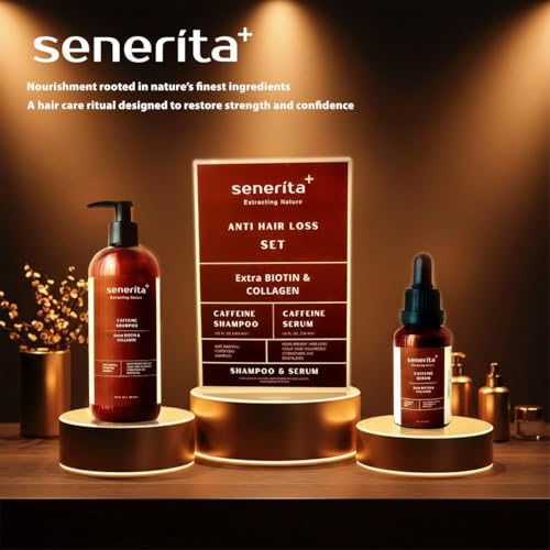Senerita+ Anti Hair Loss Set with Biotin & Caffeine Shampoo
