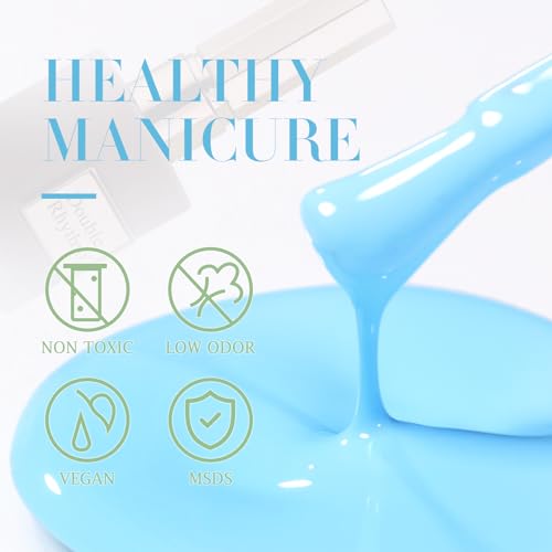 Double Rhythm Gel Nail Polish 15ML Soak Off Light Blue