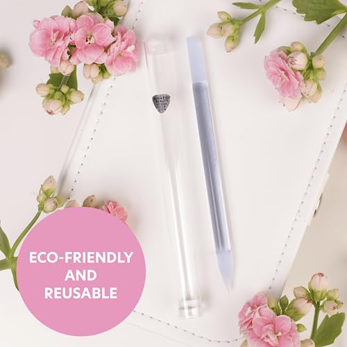 BONA FIDE BEAUTY Blue Czech Glass Nail File Kit 3-Pieces- Glass Curved File (Ergo File), and Cuticle Pusher