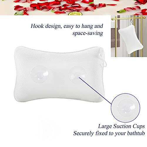 Bathtub Pillow with Suction Cups - Neck & Head Support