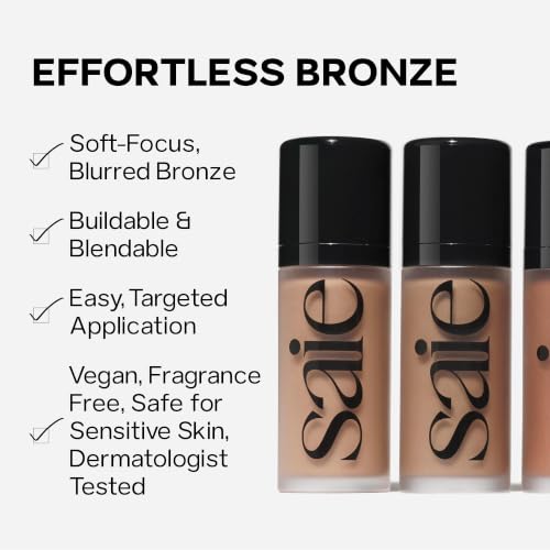 Saie Dew Bronze Hydrating Liquid Bronzer Stick, Sand