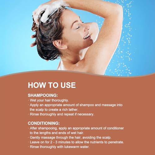 Argan Oil Shampoo & Conditioner Set - Sulfate Free, 16.9 Fl Oz
