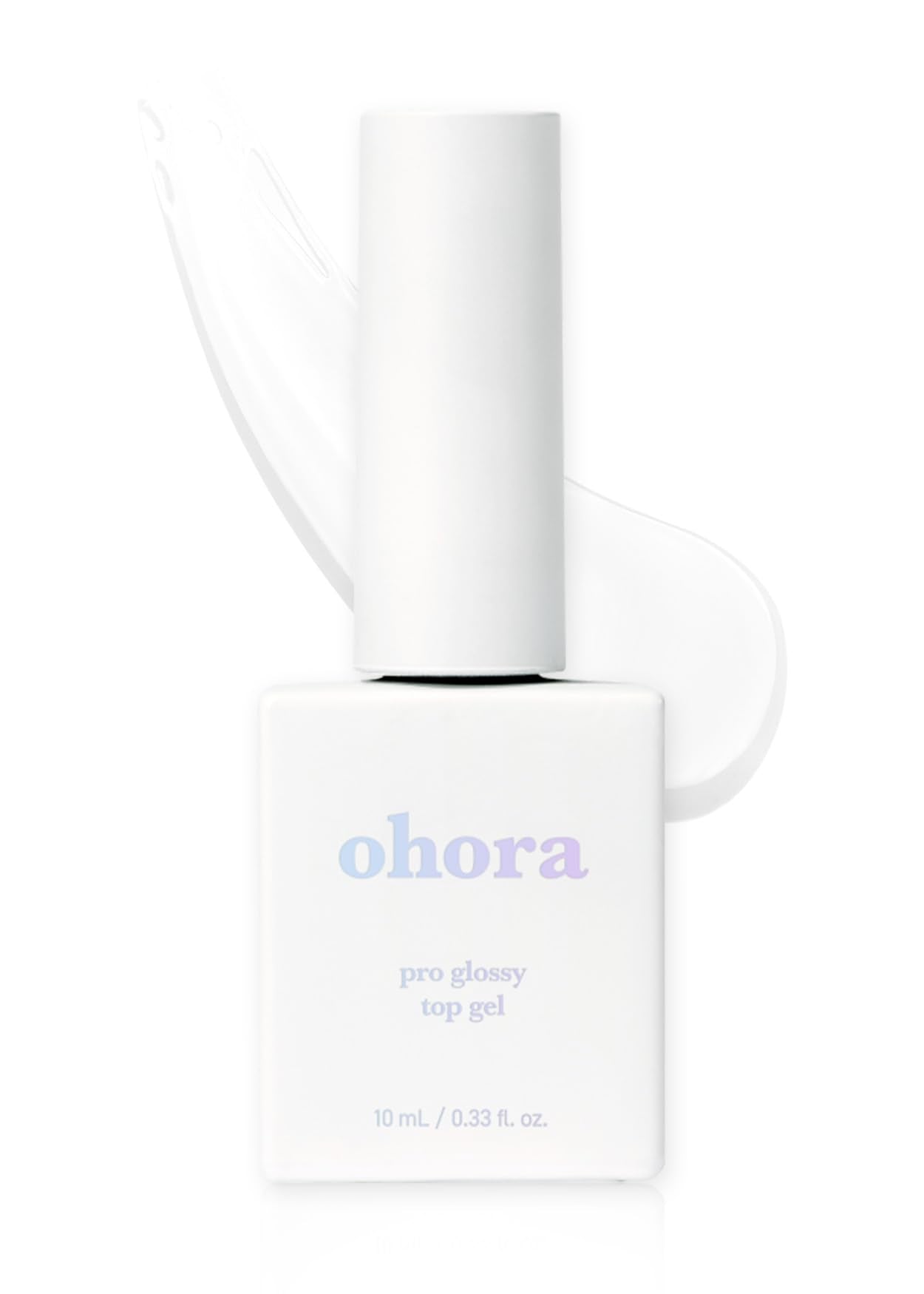 ohora Gel Nail Care (Pro Glossy Top Gel) - Corrects Nail Texture, Easy to Use & Easy to Remove for Semi Cured Gel Nail Strip Application - Professional Salon-Quality for Healthy, Strong Nails