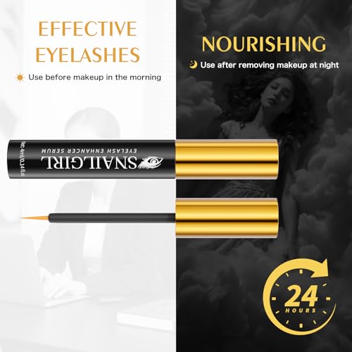 Lash Serum with Multi-Peptide & Botanical Antioxidants for the Look of Longer, Fuller Lashes - Formula to Support Healthy & Strong EyeLashes, Nourishing Eyelash Serum for Sensitive Eyes 4 ml