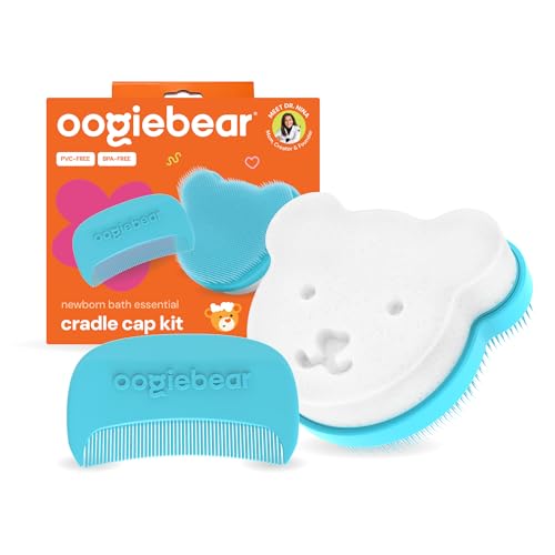 oogiebear Cradle Cap Brush Kit for Babies - Gentle Scalp Care