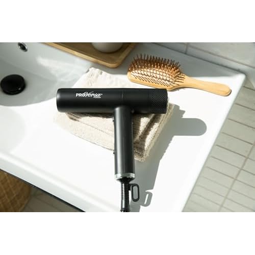 Jerdon Hair Dryer with High Speed Low Noise Brushless Motor for Fast Drying and Includes Acessories - JHD100KB