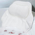 Spa Bath Pillow with 4D Air Mesh & 6 Suction Cups