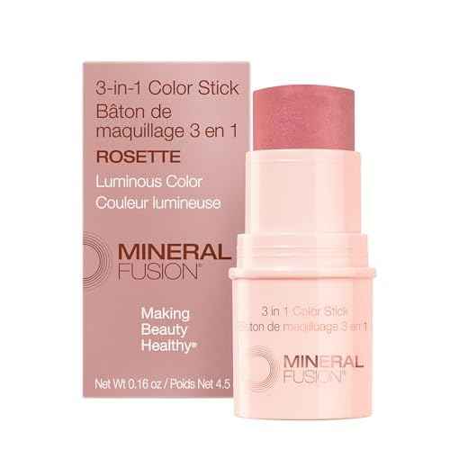 Mineral Fusion, Color Stick Rosette 3 In 1, 0.18 Ounce