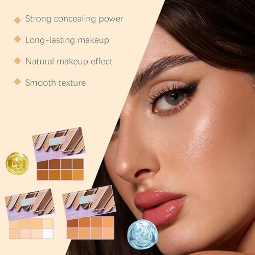 8-Color Soft Matte Concealer Palette - Waterproof Full Coverage