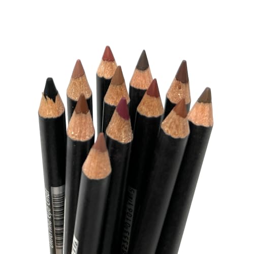 12 Colors Lip & Eyeliner Pencil Set, Long-Lasting