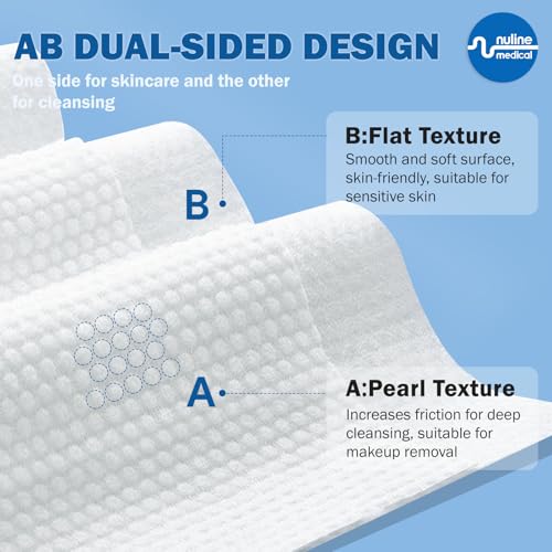 Disposable Face Towel, Biodegradable Facial Towels for Sensitive Skin, Ultra Soft Face Towelette for Women Cleansing, 7.87¡¯¡¯ x 7.87 ¡®¡¯ (2 Packs)
