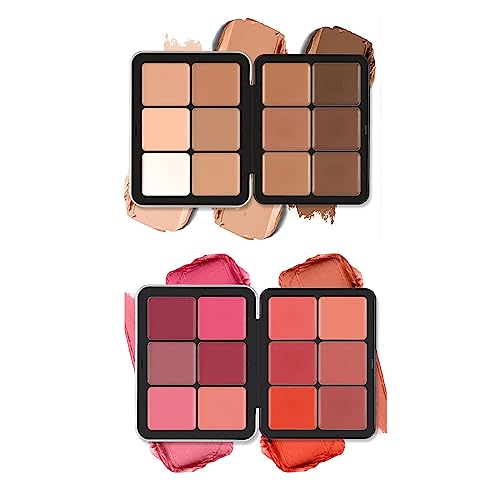 MeiPlumLai 12-Color Concealer & Blush Palette - Full Coverage Face Makeup