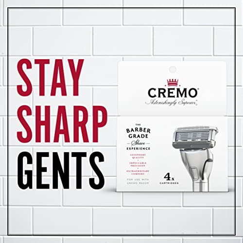 Cremo Razor Refills and Palo Santo Body Wash Bundle (4 Pack)