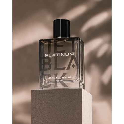 Michael Malul Jet Black Platinum Eau de Parfum for Men - 100ml | 3.4oz