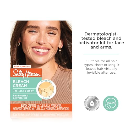 Sally Hansen Bleach Cream - Facial & Body Hair Lightener