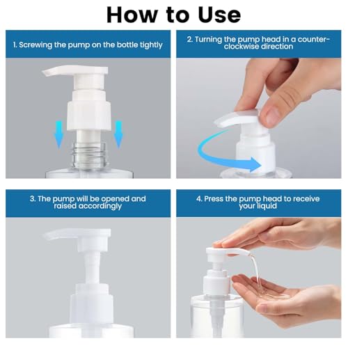 Refillable Pump Bottles 6.7oz 2-Pack | Leak-Proof Dispenser