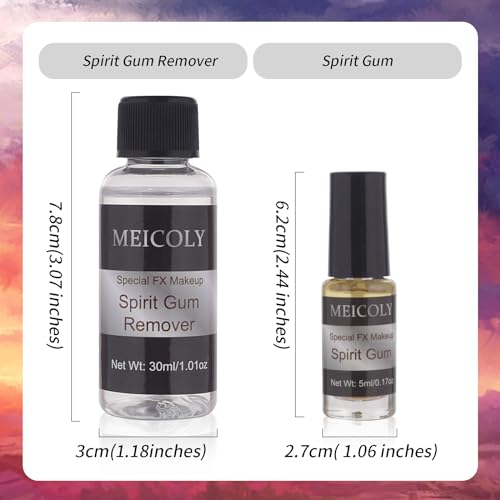 Spirit Gum Adhesive & Remover Kit for Prosthetics & Makeup