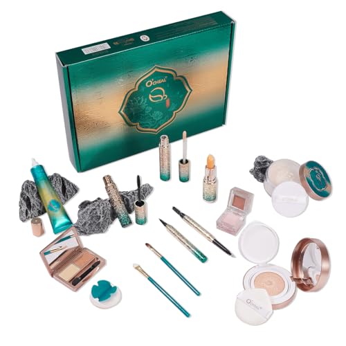 O'CHEAL 13-Piece Makeup Gift Set with Full Face Cosmetics & Tools