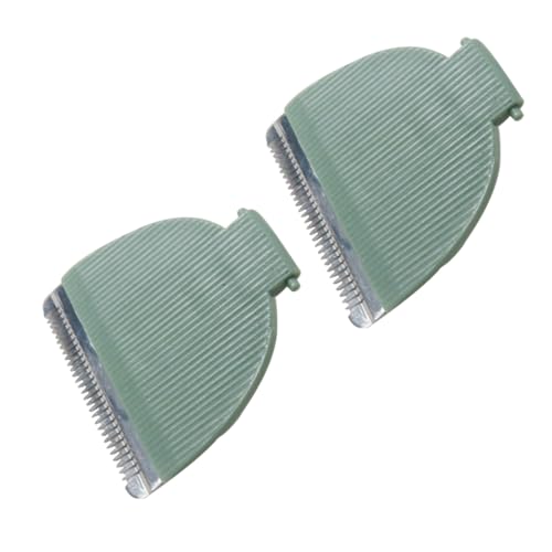 HaeKap Green Ceramic & Stainless Steel Trimmer Replacement Blades for Meridian Grooming Trimmer - 2 Pack