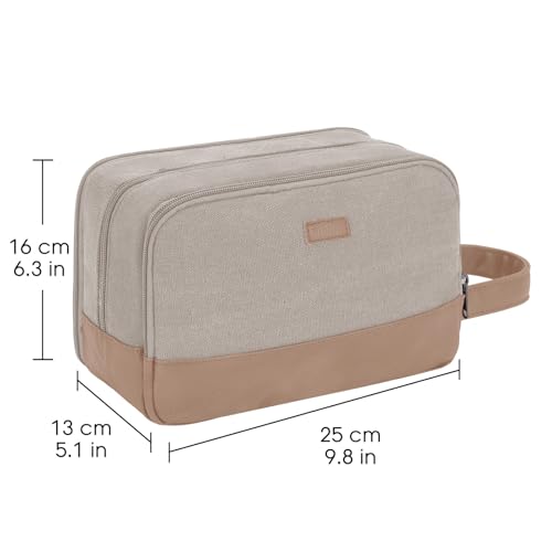 WANDF Travel Toiletry Bag for Men Large Dopp Kit Hanging Organizer