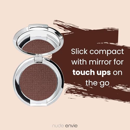 Nude Envie Divine Eye Shadow - Warm Chocolate, Long-Lasting Shimmer