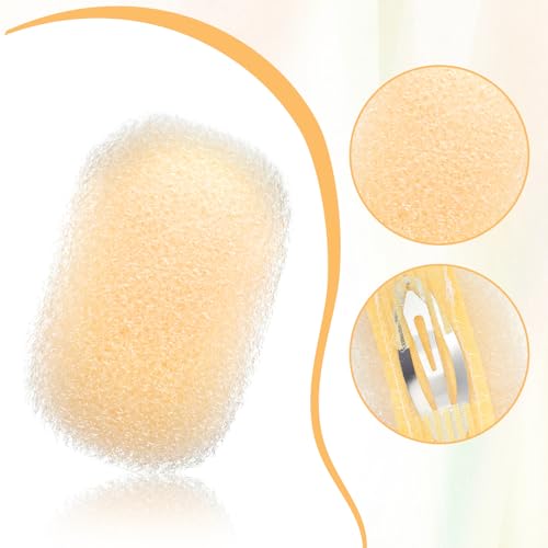 2Pc Beige Hair Bump Sponges for Volume & Updos