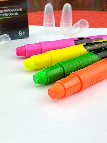Glow Party Hair Chalk – UV Fluorescent Temporary Color