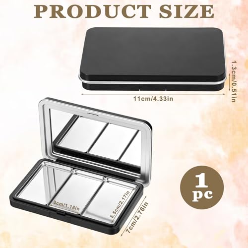 Magnetic Eyeshadow Palette with Mirror - Refillable Makeup Organizer
