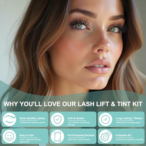 Lash Lift Kit - 7-8 Week Curl, Professional At-Home Eyelash Perm