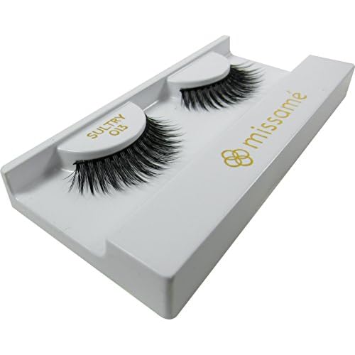Missam? SULTRY Deluxe Beauty False Eyelashes Set, Handmade Lashes with Premium Synthetic Fibers, Black, 3 Pairs of Strip Lash