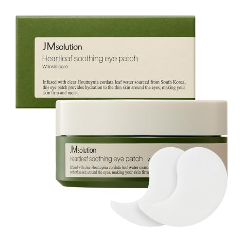 JMsolution Heartleaf 88 Soothing Eye Patch ? Cooling Hydrogel Under Eye Mask for Puffy Eyes, Dark Circles & Sensitive Skin ? Hydrating & Calming Eye Care with Houttuynia Cordata