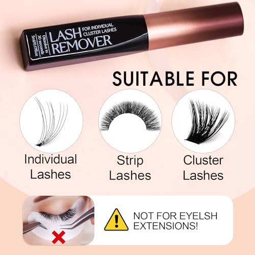 Deep Cleansing Eyelash Glue Remover for Cluster Lashes - Fast 15s