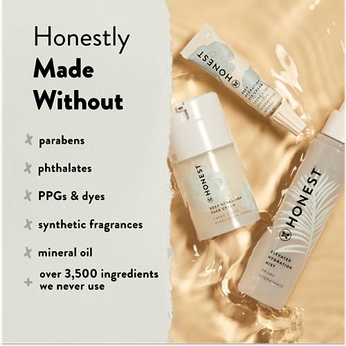 Honest Beauty Deep Hydration Eye Cream for All Skin Types | Plumps + Hydrates | Hyaluronic Acid, Chamomile, Calendula | EWG Verified + Cruelty Free | 0.5 fl oz