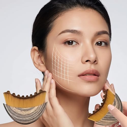 Lymphatic Contour Face Brush Set - 2pc Facial Drainage Brush