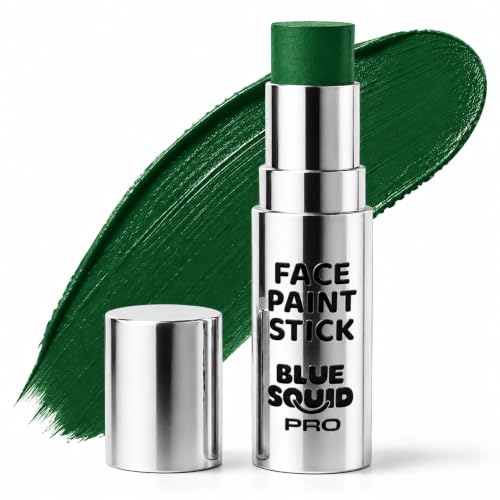 Green Face Paint Stick Waterproof Hypoallergenic Body & Eye Makeup for Cosplay, Sports