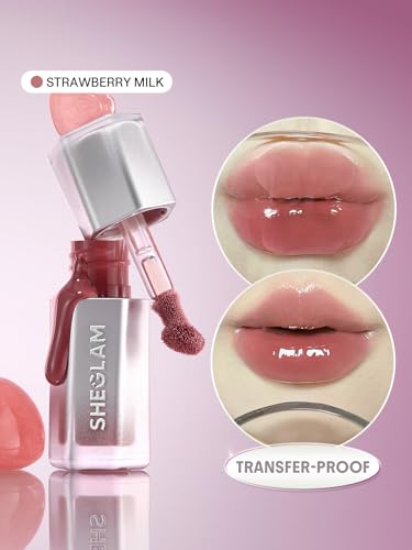 SHEGLAM Glass Lock Lip Gloss - Strawberry Milk