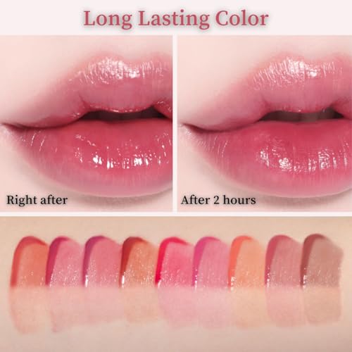 BBIA L¡¯EAU Tint ? Glossy & Glow Lip Stain Watery Lip Tint Non-Sticky High Shine Finish Long-lasting Moisturizing Lightweight Natural Daily Use Vegan Korean Makeup (08 SWEET L'EAU)